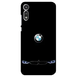 Силіконовий бампер з картинкою машини на Motorola MOTO E 2020 (Чорний BMW)