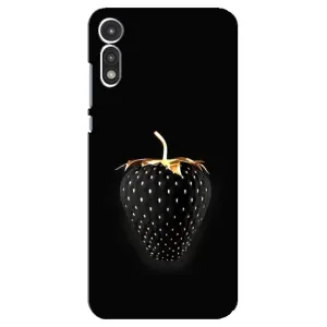 Чохол з зображенням смачної їжі для Motorola MOTO E 2020 (Чорна полуниця)