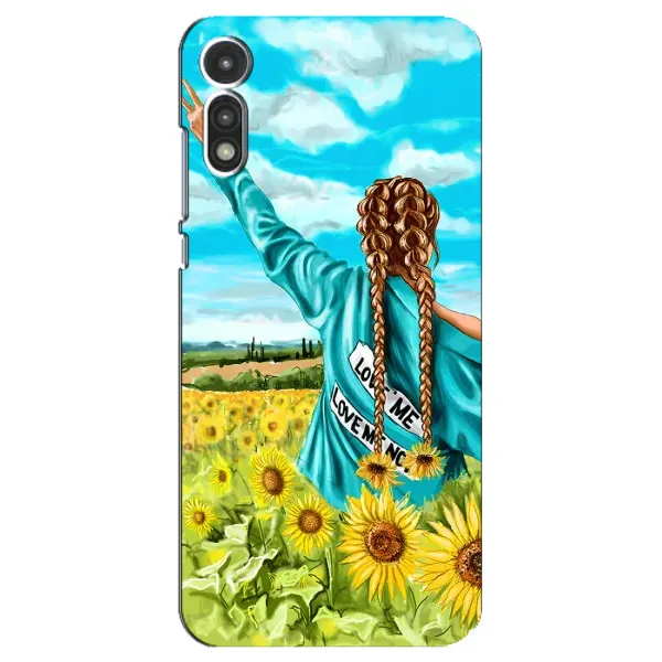 Чехол с рисунком «Девушка на поле» для Motorola MOTO E 2020 Чехол с рисунком «Девушка на поле» для Motorola MOTO E 2020