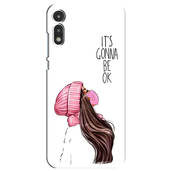 Чехол с рисунком «Девушка в маске» для Motorola MOTO E 2020 Чехол с рисунком «Девушка в маске» для Motorola MOTO E 2020