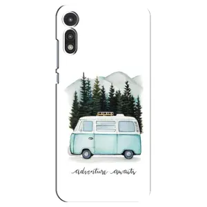 Силіконовий бампер з картинкою машини на Motorola MOTO E 2020 (Будиночок на колесах)