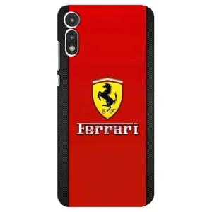 Силіконовий бампер з картинкою машини на Motorola MOTO E 2020 (Ferrari Logo)