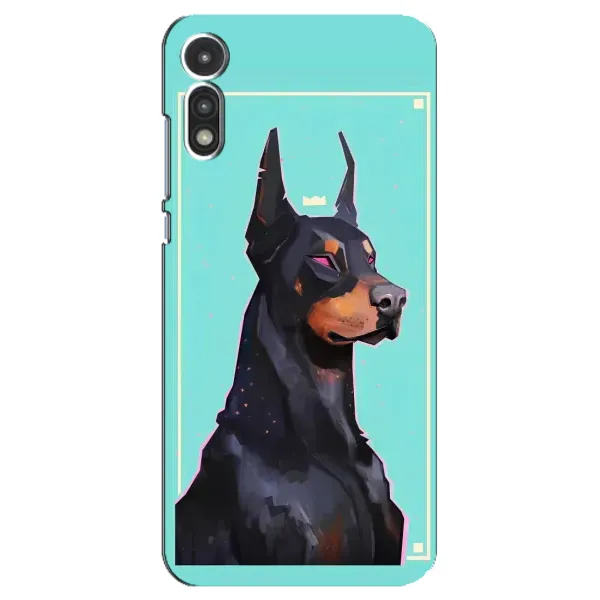 Чехол с рисунком «Король доберман» для Motorola MOTO E 2020 Чехол с рисунком «Король доберман» для Motorola MOTO E 2020