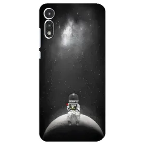 Силіконовый Чохол з принтом "Космонавти" на Motorola MOTO E 2020 (Космонавт романтик)