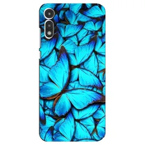 Силиконовый бампер с картинкой животных для Motorola MOTO E 2020 (Крылья бабочек)