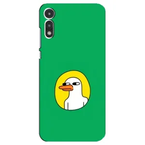 Бампер с принтом Мемы для Motorola MOTO E 2020 (Мем Утка)