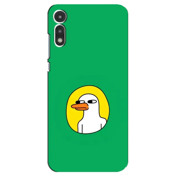 Чехол с рисунком «Мем Утка» для Motorola MOTO E 2020 Чехол с рисунком «Мем Утка» для Motorola MOTO E 2020