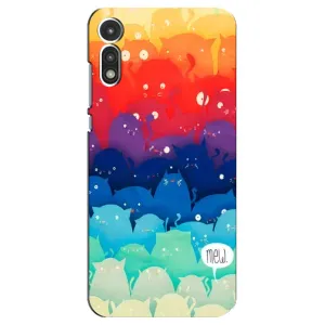 Силиконовый чехол с котиком для Motorola MOTO E 2020 (Mew)