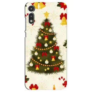 Чохол новорічна ялинка на Motorola MOTO E 2020 (Новорічний принт)