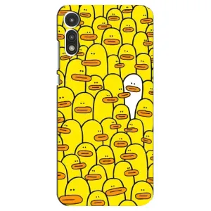 Силиконовый бампер с картинкой животных для Motorola MOTO E 2020 (Особенный)