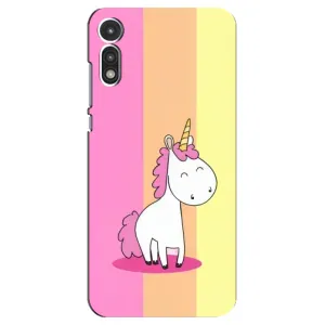 Чехол Unicorn на Motorola MOTO E 2020 (Радужный Единорог)