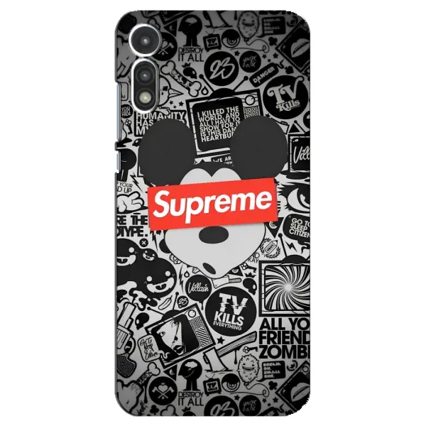 Чехол с рисунком «Supreme Маус» для Motorola MOTO E 2020
