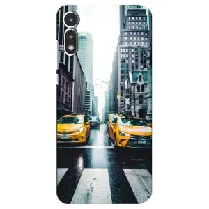 Силиконовый бампер (Работники) на Motorola MOTO E 2020 (Такси)