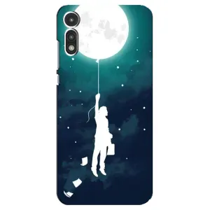 Чохол (ТПУ) з планетами на Motorola MOTO E 2020 (To The moon)