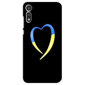 Силиконовый Чехол на Motorola MOTO E 2020 (Я-Украина) (Украинское сердце)