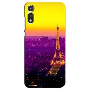 Чехол с Эйфелевой башней на Motorola MOTO E 2020 (Яркая башня)
