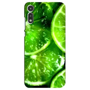 Чохол з зображенням смачної їжі для Motorola MOTO E 2020 (Яскравий Лайм)