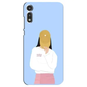 Силиконовый Чехол на Motorola MOTO E 2020 с картинкой Стильных Девушек (Желтая кепка)