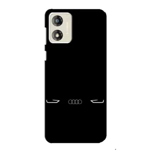 Силиконовый бампер с картинкой машины на Motorola MOTO E13 (Силует Audi)
