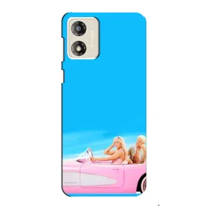 Силиконовый Чехол Барби Фильм на Motorola MOTO E13 (Барби и Кен)