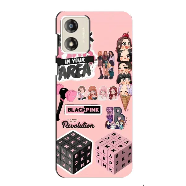 Чехол с рисунком «BLACK PINK коллаж» для Motorola MOTO E13 Чехол с рисунком «BLACK PINK коллаж» для Motorola MOTO E13