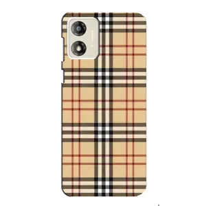 Чехол с Брендами одежды на Моторола Мото Е13 (Burberry стиль)