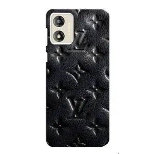 Текстурний Чохол Louis Vuitton для Моторола Мото е13 (Чорний ЛВ)