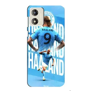 Чехлы с принтом для Motorola MOTO E13 Футболист (Erling Haaland)