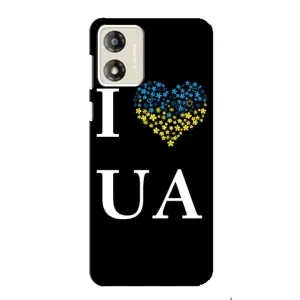 Силиконовый Чехол на Motorola MOTO E13 (Я-Украина) (I Love UA)