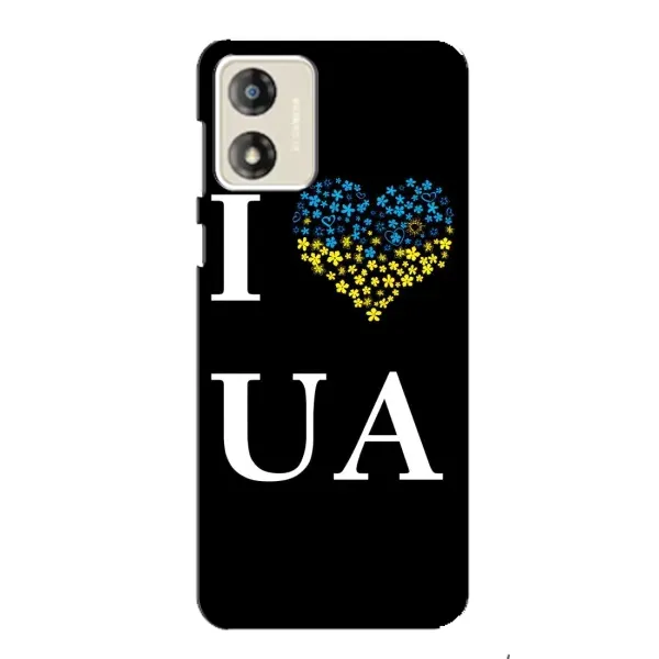 Чехол с рисунком «I Love UA» для Motorola MOTO E13 Чехол с рисунком «I Love UA» для Motorola MOTO E13