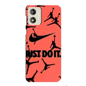 Силиконовый Чехол Nike Air Jordan на Моторола Мото Е13 (Just Do It)