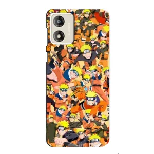 Чохли з принтом НАРУТО на Motorola MOTO E13 (Коллаж Наруто)