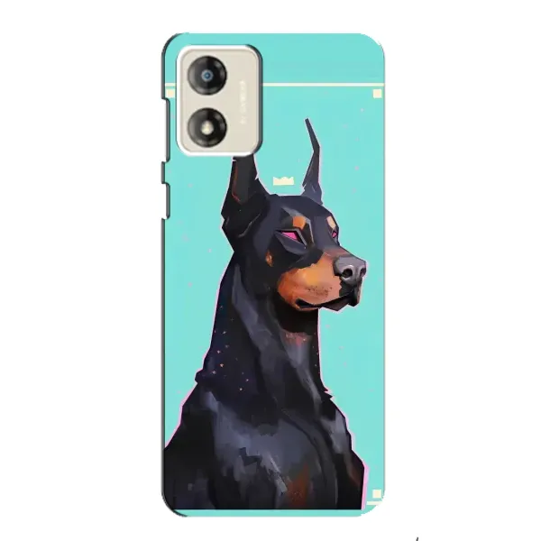 Чехол с рисунком «Король доберман» для Motorola MOTO E13 Чехол с рисунком «Король доберман» для Motorola MOTO E13