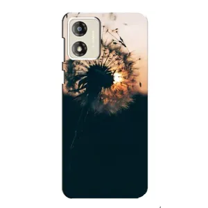 Силиконовый Чехол с одуванчиками на Motorola MOTO E13 (Красивый одуванчик)
