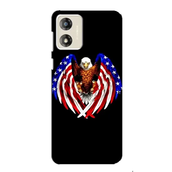 Чехол с рисунком «Крылья США» для Motorola MOTO E13 Чехол с рисунком «Крылья США» для Motorola MOTO E13