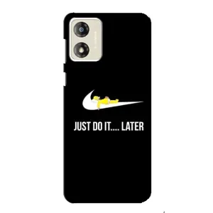 Силиконовый Чехол на Motorola MOTO E13 с картинкой Nike (Later)
