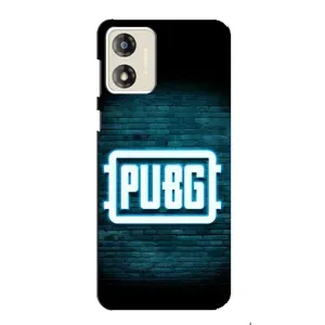 Чехол (TPU) с картинкой "Лого Пабг" на Моторола Мото Е13 (Лого PUBG)