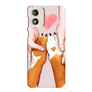 Чохол (ТПУ) Милі песики для Motorola MOTO E13 (Любов до собак)