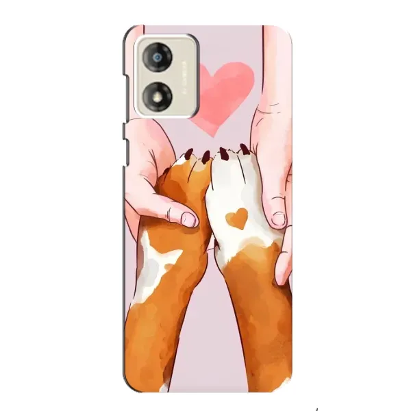 Чехол с рисунком «Любовь к собакам» для Motorola MOTO E13 Чехол с рисунком «Любовь к собакам» для Motorola MOTO E13