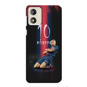 Чехол (TPU) с Футболистом на Motorola MOTO E13 (MBAPPE 10)