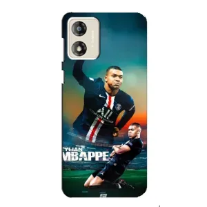 Чехол (TPU) с Футболистом на Motorola MOTO E13 (MBAPPE)