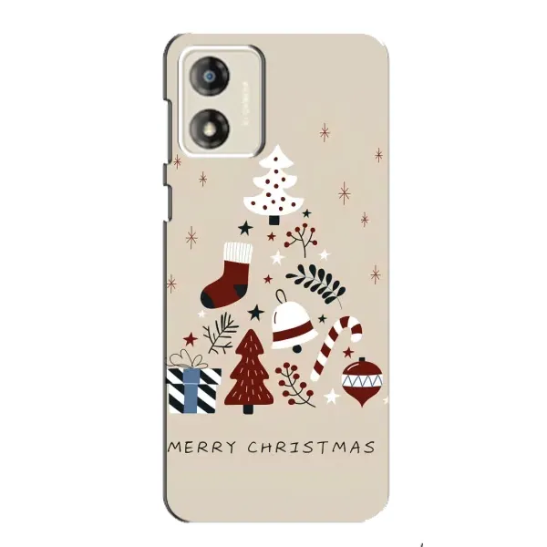 Чехол с рисунком «Merry Christmas» для Motorola MOTO E13