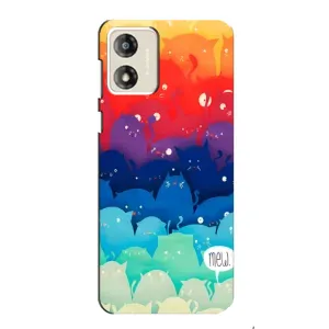 Силіконовий чохол з котиком для Motorola MOTO E13 (Mew)