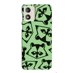 Силиконовый Чехол с Енотами на Motorola MOTO E13 (Мордочки Енота)