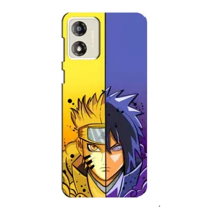 Купить Чохли на телефон з принтом Anime для Motorola MOTO E13 (Naruto Vs Sasuke)