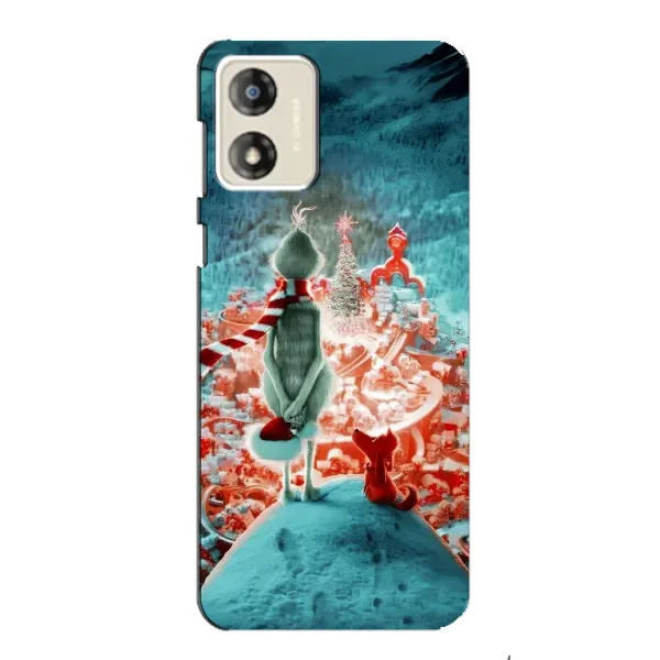 Чехол с рисунком «Новогодний Гринч» для Motorola MOTO E13 Чехол с рисунком «Новогодний Гринч» для Motorola MOTO E13