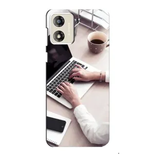 Силиконовый бампер (Работники) на Motorola MOTO E13 (Офисный работник)