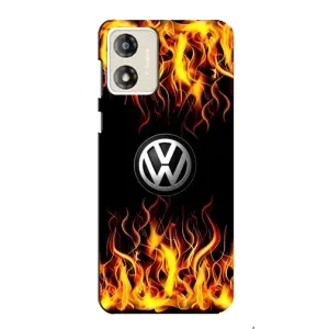 Чехол "Фольксваген" для Motorola MOTO E13 (Огненный Лого)
