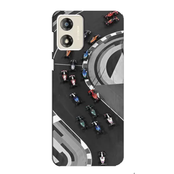 Чехол с рисунком «Гонки ф1» для Motorola MOTO E13 Чехол с рисунком «Гонки ф1» для Motorola MOTO E13