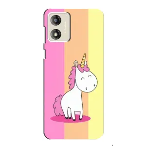 Чехол Unicorn на Motorola MOTO E13 (Радужный Единорог)
